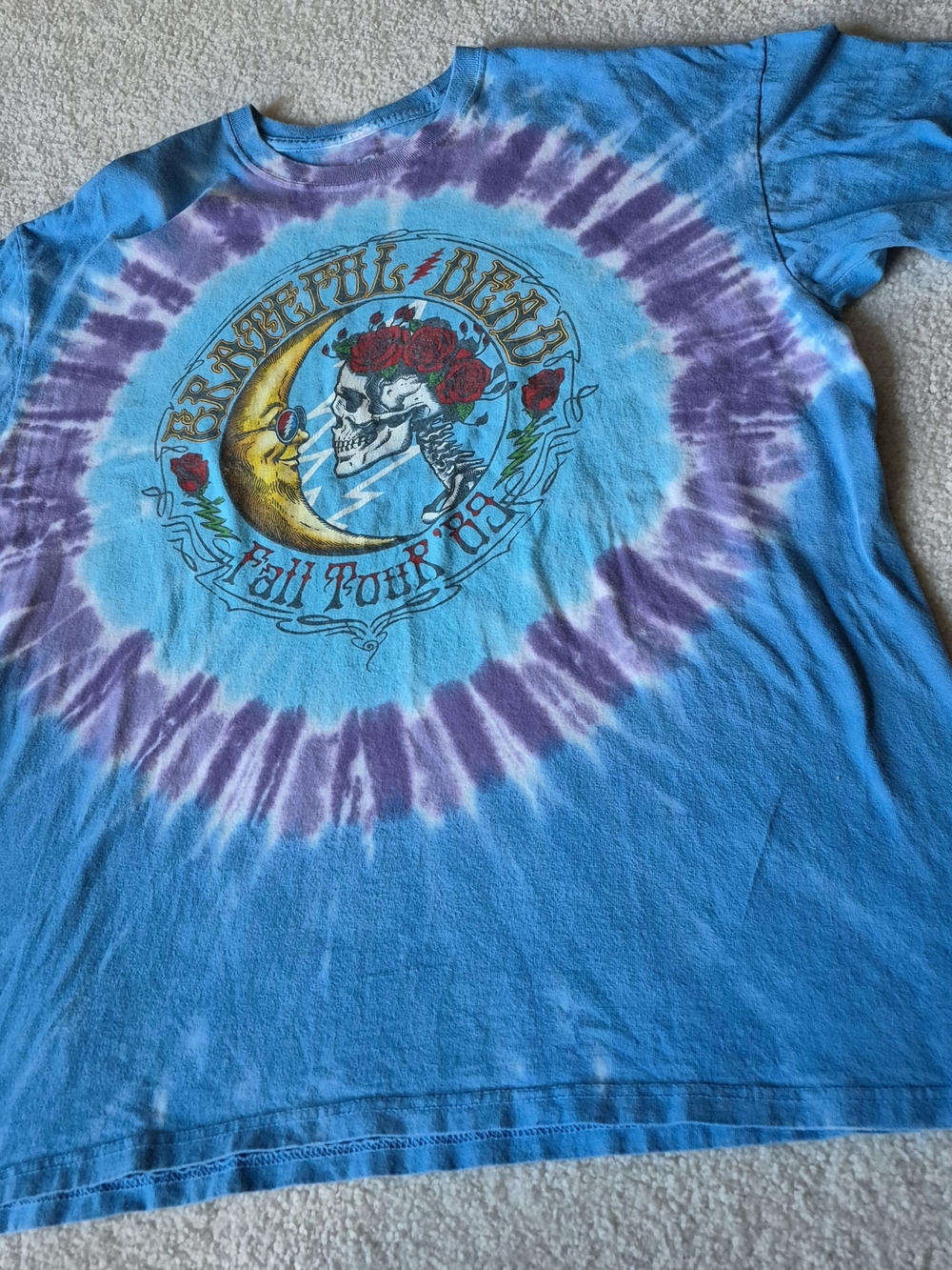 Kids Tie-Dye Blue & Purple Graphic Tee - Brand: